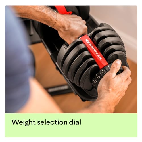 Bowflex Selecttech Pesi Fitness A Carico Variabile, Manubrio 552, Nero Rosso, ‎42.93 x 20.32 x 22.86 cm, 24 Kg : Amazon.it: Sport e tempo libero