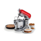 Ariete 1589 Impastatrice Planetaria Moderna, 1600 Watt, 11 velocità, 5.5 Litri, 3 accessori per impastare, amalgamare e montare. Rosso : Amazon.it: Casa e cucina