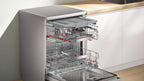 SMS8ECI02E Series 8, Freestanding Smart Dishwasher, 14 Places, Customisable Baskets, EcoSilence Drive Motor, Intensive Wash, Steel, 60 cm