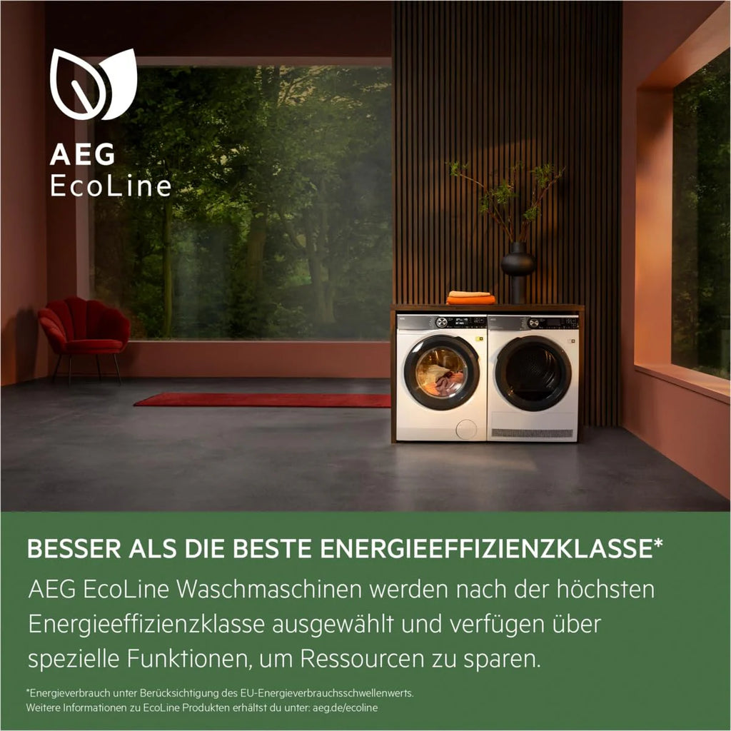 2025 Lavatrice AEG Serie 7000 ProSteam: funzione rinfrescante a vapore senza lavaggio, 9 kg, silenziosa, dosaggio automatico, risparmio energia A-20%, funzione aggiunta bucato, blocco acqua, 1400 giri/min, modello LR7GA70490