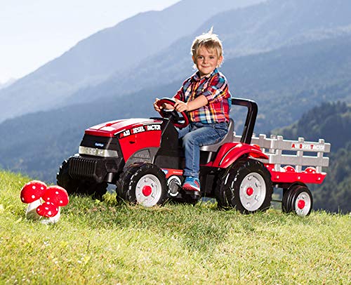 Peg Perego Maxi Diesel Tractor   Trattore a Pedali per Bambini dai 2 Anni con Rimorchio Rimovibile, Sedile Regolabile e Clacson : Giochi e giocattoli