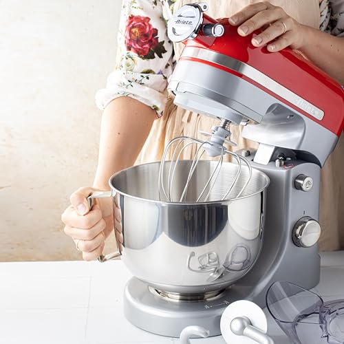 Ariete 1589 Impastatrice Planetaria Moderna, 1600 Watt, 11 velocità, 5.5 Litri, 3 accessori per impastare, amalgamare e montare. Rosso : Amazon.it: Casa e cucina