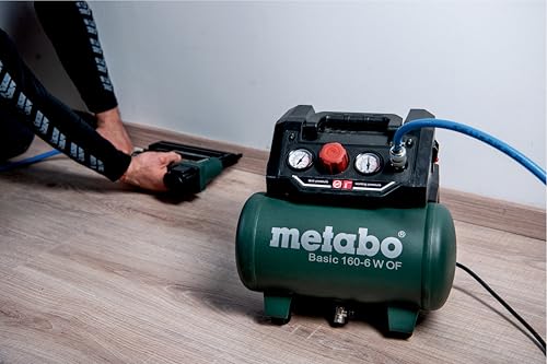 Metabo Compressore Basic 160 – 6 W of (Caldaia 6 l), Pressione 8 Bar, Max. velocità di Rotazione 3500/min : Amazon.it: Fai da te