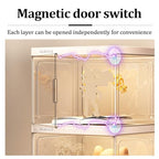 Vetrina in vetro per oggetti da collezione Curio China con ante in vetro acrilico, vetrina acrilica (40 x 32 x 154 cm) : Amazon.it: Casa e cucina
