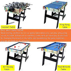 HLC  tavolo multigioco 4 in 1, pieghevole, biliardo, calcio balilla, Hockey, ping pong, 121,5 x 61 x 81,3 cm : Amazon.it: Sport e tempo libero