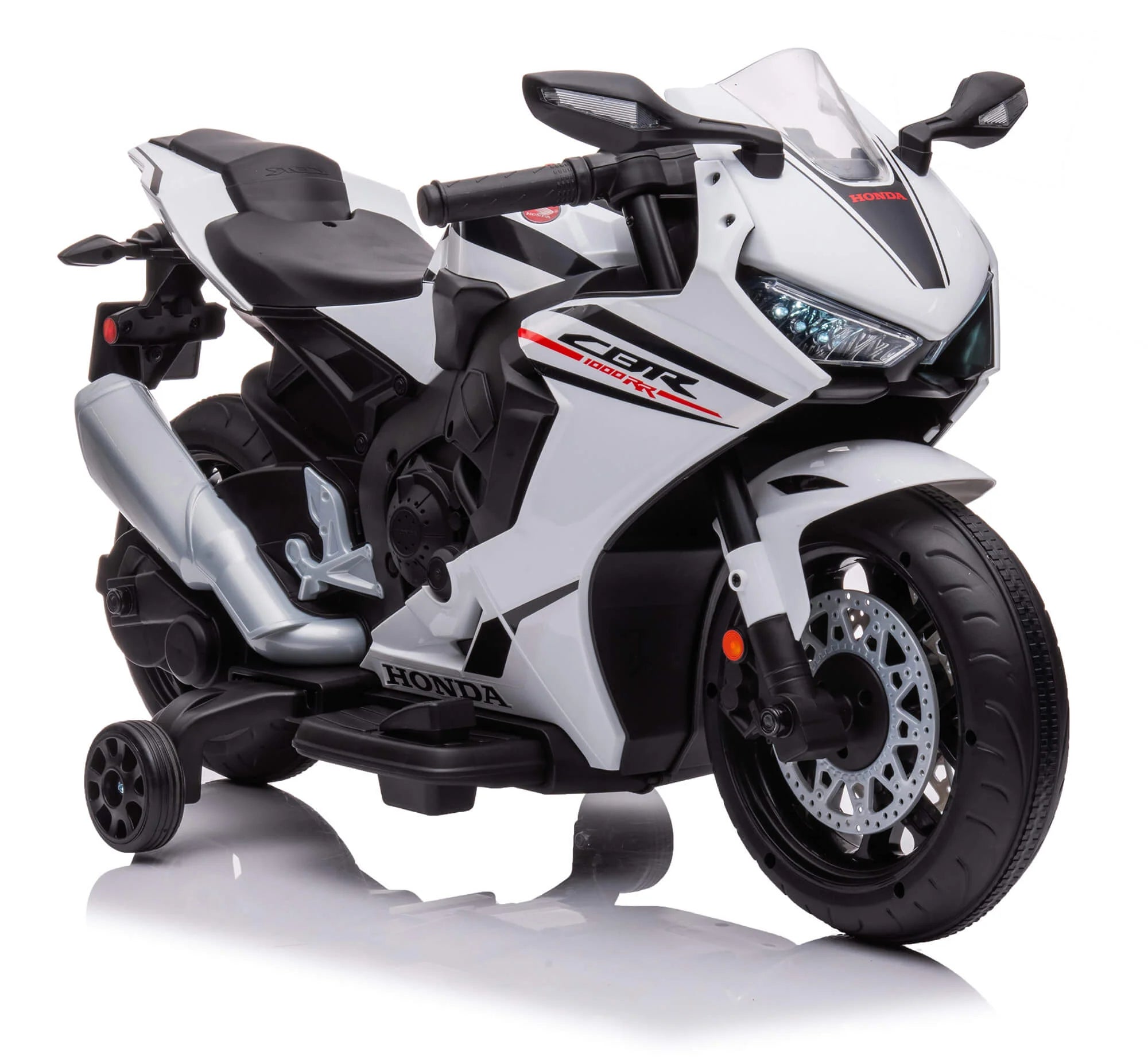 Moto Elettrica per Bambini 12V con Licenza Ufficiale Honda CBR 1000RR – Colore Bianco