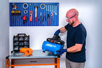 ABAC Compressore d'Aria Portatile Silenzioso EASE AIR 6, Compressore Aria Oil Free, Pressione Massima 8 Bar, Potenza 0,75 Hp, Serbatoio 6 Litri, Rumorosità 49 dB : Amazon.it: Fai da te