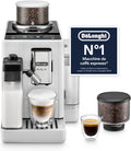 De’Longhi Rivelia – Perfetto Macchina da Caffè Automatica, LatteCrema Montalatte Automatico, 16 Bevande in un Solo Tocco, Display Touch a Colori, Contenitori Intercambiabili, Bianco (EXAM440.55.W)