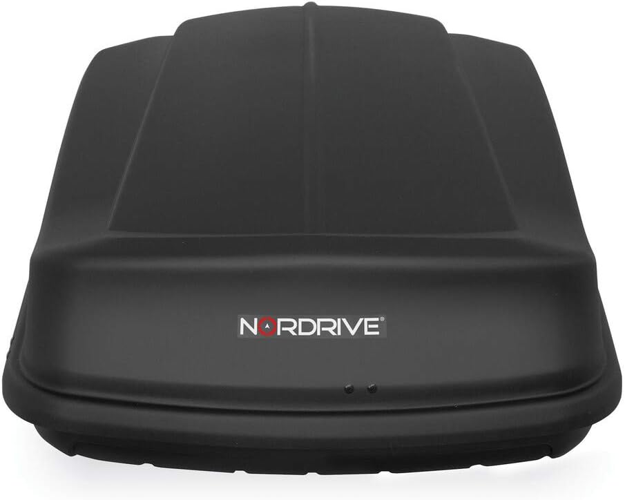 NORDRIVE N60019 Box 530 ABS Roof Box 530 Litres Black Embossed