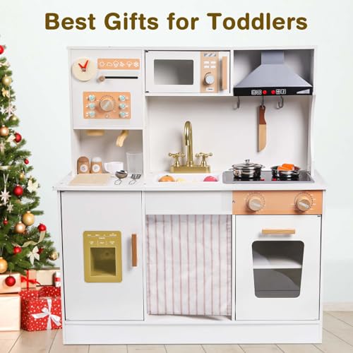 Cucina Legno per Bambini Cucina Giocattolo per Bambini Cucina Bambini Accessori Cucina Bambini Cucina Bambina Giochi Bambini 3 4 5 6 Anni : Giochi e giocattoli