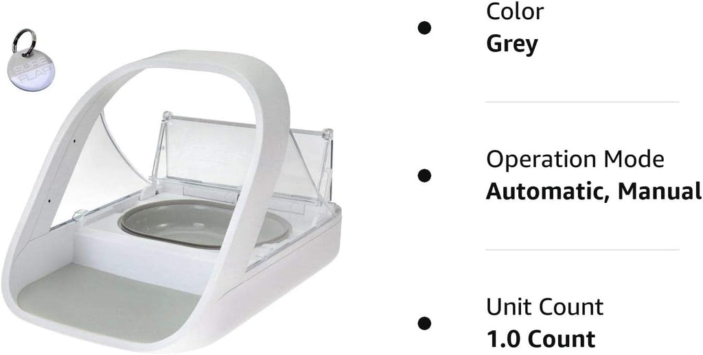 2025 Alimentatore automatico per animali domestici - Alimentatore per animali domestici con microchip - MPF001 - Adatto per alimenti secchi e umidi - Asciugamano per animali in omaggio eOutletDeals
