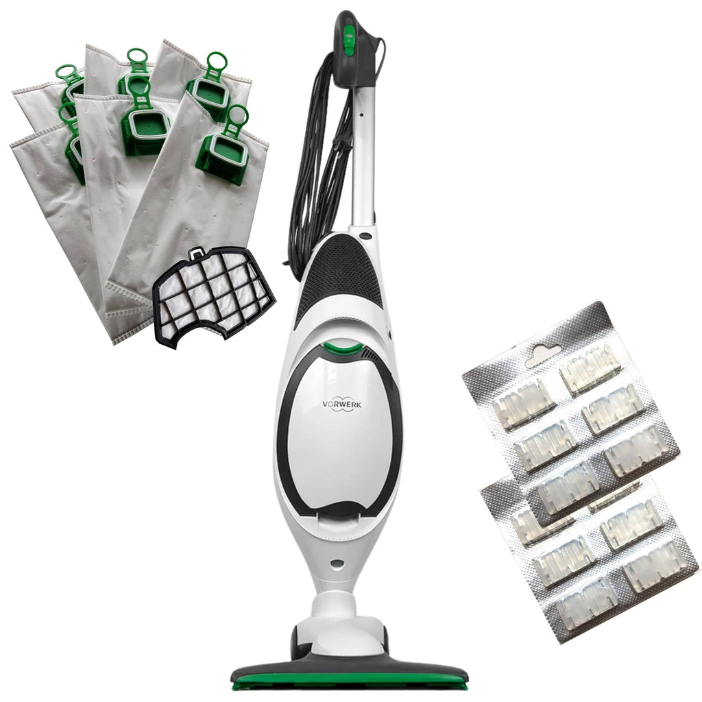 DIERRESTORE - Aspirapolvere Folletto VK150 - NUOVA - + Spazzola HD50 E 2 Anni Di Fornitura Sacchetti + Profumi + Filtri Motore – Potenza 60.000 giri