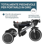 Chicco, Triciclo Bambini 4in1, Telaio in Metallo, Ruote in Gomma EVA, Cintura a 4 Punti, Maniglione Telescopico e Cappottina Rimovibili, Passeggino con Seduta Reversibile, Cestini, 6 mesi   5 anni : Amazon.it: Giochi e giocattoli
