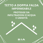 Spaziosa Casetta in Legno 4 x 3 m Senza Pavimento