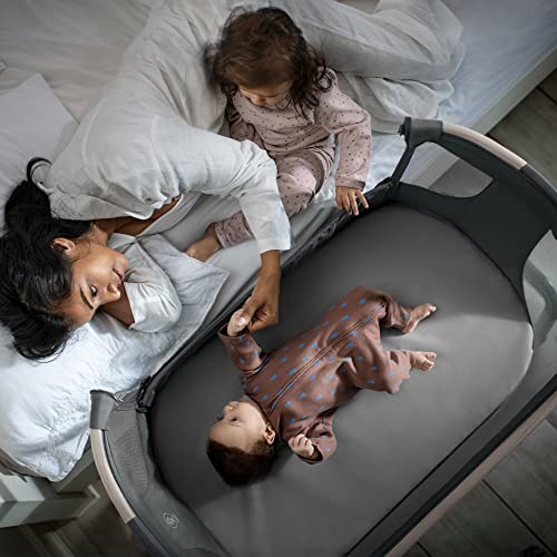 Maxi Cosi Iora Air Lettino neonato, co sleeping con materasso imbottito, funzione dondolo, regolabile in altezza, reclinabile,tessuti riciclati ecologici e traspiranti, 0 9 kg, Beyond Graphite : Prima infanzia