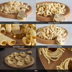 CLASSE ITALY PASTAIO Macchina per la Pasta con 16 trafile di cui 5 in Bronzo. 5 ANNI GARANZIA ITALIA, Pasta Maker, con bilancia, fino a 800g di pasta, 25 tipi diversi di pasta