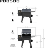 Griglia a pellet Pit Boss Navigator 850