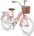 Chillaxx Bici Linda Premium per bambini City Bike da 20 pollici, per ragazze, ragazzi, olandese City Bike per bambini, adatta per 6,7, 8, 9, 10, 11 anni