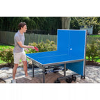 Tavolo da ping-pong da esterno JOOLA Nova Pro Plus con rete resistente alle intemperie, 9×5 piedi, pieghevole, superficie in alluminio