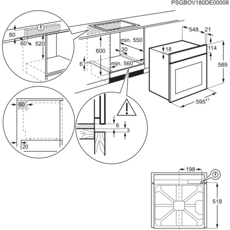 Electrolux fr53s Forno Multifunzione da incasso Rustico