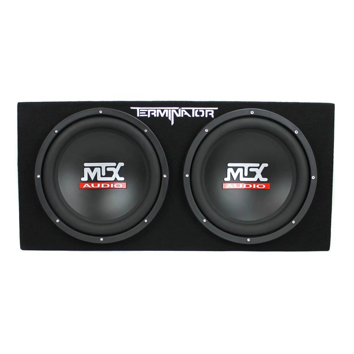 MTX TNE212D Subwoofer doppio da 12" e 1200 W con amplificatore monoblocco da 1500 W e condensatore da 2 Farad