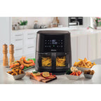 Friggitrice ad aria 9L 1500W - 8 programmi - Cestello trasparente - Nero