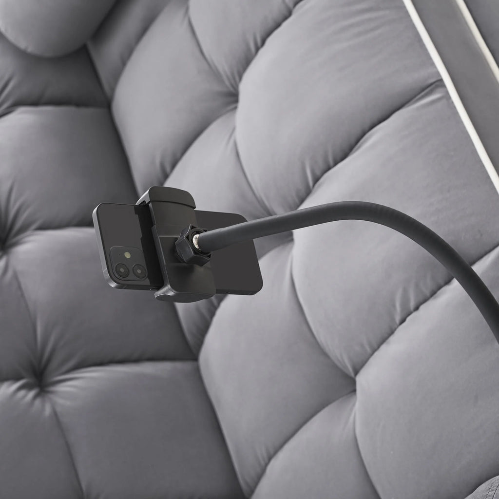 3 in 1 divano letto, piccolo velluto trapuntato convertibile divano futon con letto estraibile, schienale regolabile, cuscini cilindrici, multitasche, porta telefono per il soggiorno appartamento, grigio, 55,5”.