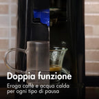 CAFFÈ BORBONE Bluemoon Espresso and Infusion Machine – Compatible with E.S.E 44 mm Pods + 50 Compostable Pods Blue Blend – Body 8.5 – Christmas Gift Idea – Christmas Gift Idea