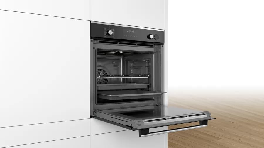 Serie 6 HRT278BS1 forno 71 L 3600 W A Nero, Stainless steel
