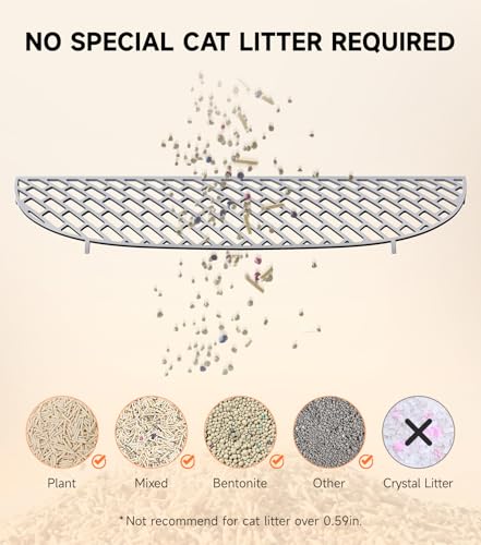 The Fellie Lettiera autopulente per gatti, lettiera automatica con rimozione degli odori e controllo tramite app, protezione di sicurezza, grande lettiera per gatti da 65 litri, con 1 rotolo di : Amazon.it: Prodotti per animali domestici