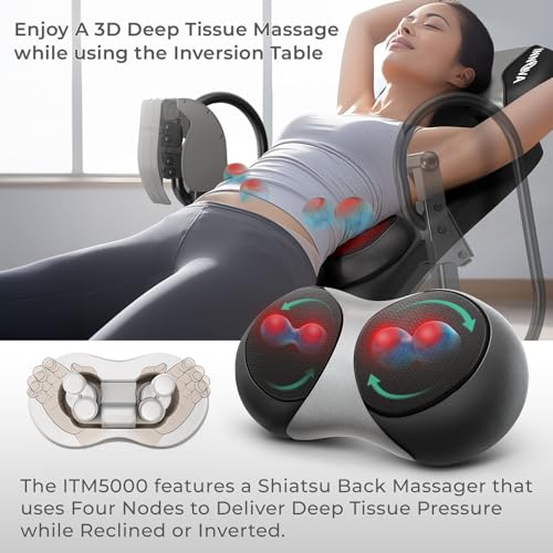 Innova Itm5000 Therapeutic Heat And Shiatsu Massage Inversion Table Tabella, Poliuretano, Nero/Grigio : Amazon.it: Sport e tempo libero