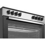 Beko GM15122DXB - Cucina a Libera Installazione Inox 90x60 cm 5 Fuochi con Forno Elettrico Ventilato