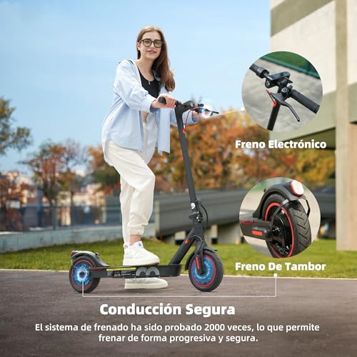 8.5" Monopattino Elettrico Pieghevole Per Adolescenti E Adulti, 35O Motore, Autonomia 30KM, Max 25 KM/H, Carico 100 120kg, Freno Doppio, 3 Modalità Di Velocità, Display LCD, Viaggi Quotidiani : Amazon.it: Sport e tempo libero