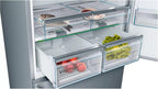 Elettrodomestici KGN86AIDP Serie 6, Frigo-congelatore combinato da libero posizionamento, 186 x 86 cm, inox-easyclean