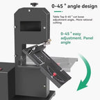 Sega da traforo, Macchina da Taglio per Legno da 800 W con Lama per seghetto Alternativo per la Lavorazione del Legno, 5 Carta vetrata, Altezza di Taglio 70 mm, Design Regolabile da 0 a 45° : Amazon.it: Fai da te