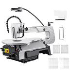 Sega da traforo, Macchina da Taglio per Legno da 16 Pollici e 150 W con Copertura Protettiva, 20 Lame per Sega Piatta, 20 Lame per Sega multisfaccettate, velocità 400 1600 Giri/min, Regolabile 0 45° : Amazon.it: Fai da te