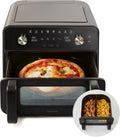 Panasonic NF-BC1000KXE Friggitrice ad Aria Flex con Finestra di Visualizzazione, XL Cestello Flessibile, Separatore Rimovibile, 9,6L, 30°-230°C, Vapore Delicato, 8 Preselezioni, Pulizia Facile, Nero
