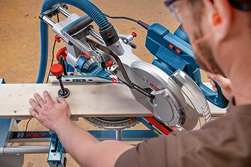 Bosch Professional Troncatrice radiale a batteria GCM 305 254 D (tagli fino a 90 x 305 mm, incl. 1 lama circolare, 2 supporti pezzo in lavorazione, sacco raccoglipolvere, dispositivo di serraggio) : Amazon.it: Fai da te