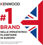 Kenwood FDM71.450SS MultiPro Express Weigh Robot da Cucina con 8 Accessori Dedicati, Velocità Regolabile con Funzione Pulse, Bilancia Digitale Integrata, Capacità 3L, , Argento