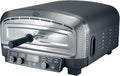 Forno Pizza XXL Professionale, Cuoce in 2 minuti, scalda fino a 400°, Piano cottura in pietra refrattaria da 37x37 cm rimovibile, 2200W 20LT Con pala in alluminio