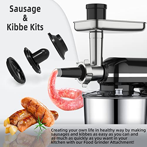 Homlee 3 in 1 Robot da Cucina, Impastatrice Planetaria Multifunzione 5.5L Litri Terrina In Acciaio Inox,1,5L Frullatore Succo,Set Per Salsicce, 6 Velocità : Amazon.it: Casa e cucina