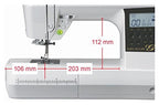 JUKI HZL G120 Macchina da Cucire Elettronica, Metallo, Bianco, 44,5 x 22,3 x 29,2 cm : Casa e cucina