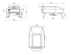 Forno per Pizza a Gas in Acciaio Pietra Rotante Automatica 500 gradi SpeedyPRO Forno da Esterno Portatile : Amazon.it: Giardino e giardinaggio