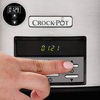 Crock pot Pentola per Cottura Lenta, Slow Cooker, Extra Large 7.5 litri, fino a 10 Persone, Spegnimento Automatico, 2 Impostazioni Cottura e Funzione Warm automatica, 230 W, Ceramica, Argento : Amazon.it: Casa e cucina