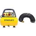 Stanley D 200 Compressore 6 Lt 1,5Hp, Pressione Max 8 Bar/116 Ps, Rumorosità 97 Db, ‎38 x 38 x 35 cm, 9 Kg &amp; Tubo Spiralato 10 Metri Attacco Rapido : Amazon.it: Fai da te