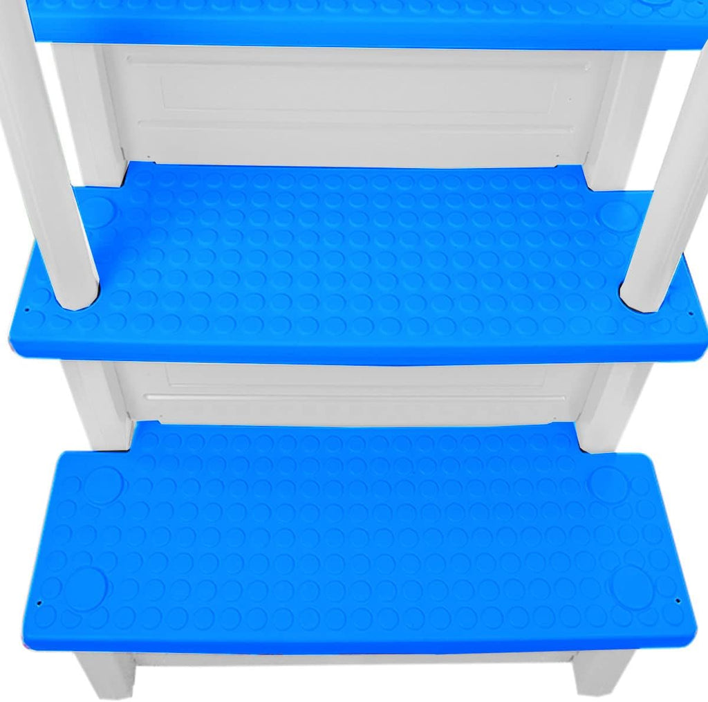 Gradini antiscivolo per piscine | Grigi | Per piscine fuori terra | Possono essere montati su ponti alti da 48" a 54" | Scale di sicurezza con portata fino a 300 libbre
