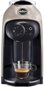 Lavazza A Modo Mio Idola Macchina Caffè, Touch, Greige Coffe, 38 x 14.5 x 28 cm