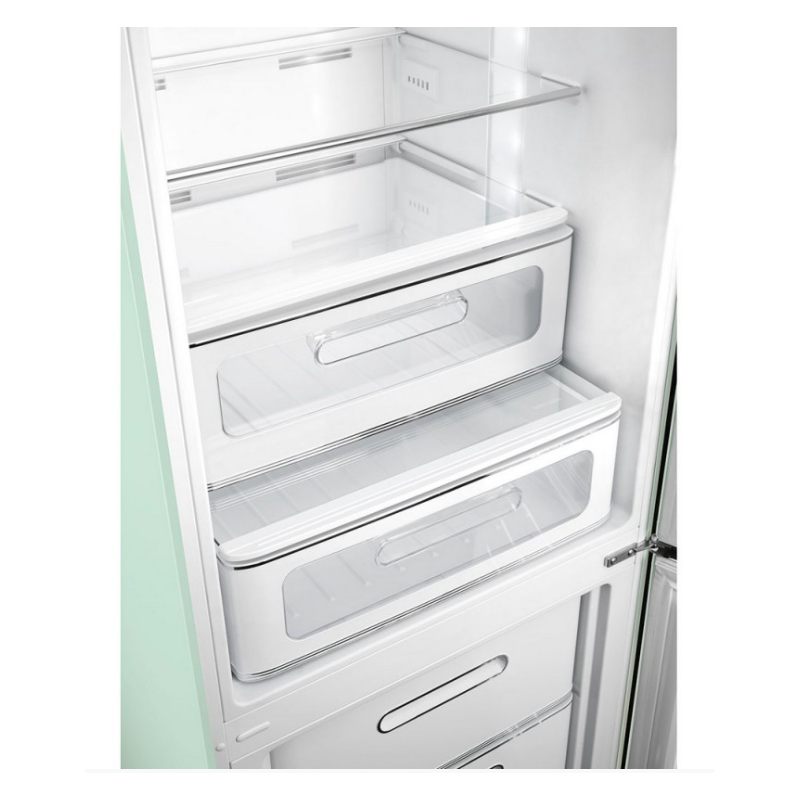 Smeg FAB32RPG5 - Frigorifero combinato con cerniere a destra libera installazione verde pastello 60 cm Stile anni 50