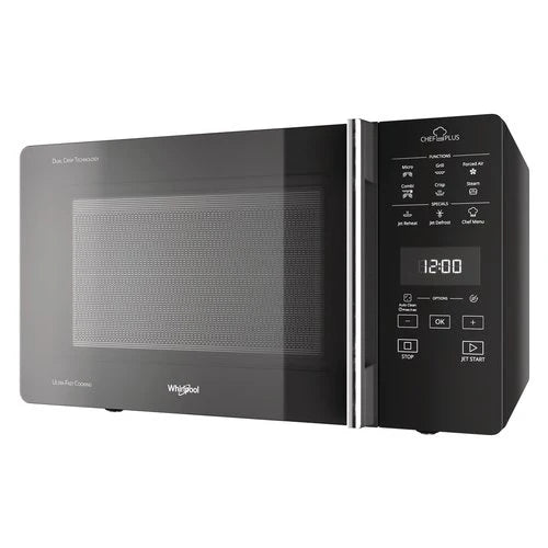 Microonde Combinato Whirlpool Chef Plus Mcp 359 Sl 800 W 25 Litri Grill (A30xL52xP49,4) Funzione Cottura A Vapore Argento