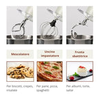 Girmi IM47 Impastatrice Planetaria, Capacità 6 Litri, Impasti fino a 2,4 kg, 1500 W Max, Pulse, 10 Velocità, Contenitore Inox, Accessori inclusi, Panna : Amazon.it: Casa e cucina